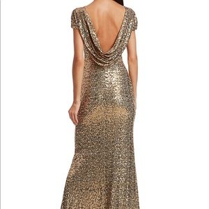 Badgley Mischka Collection Sz 2 Formal Sequin Gown